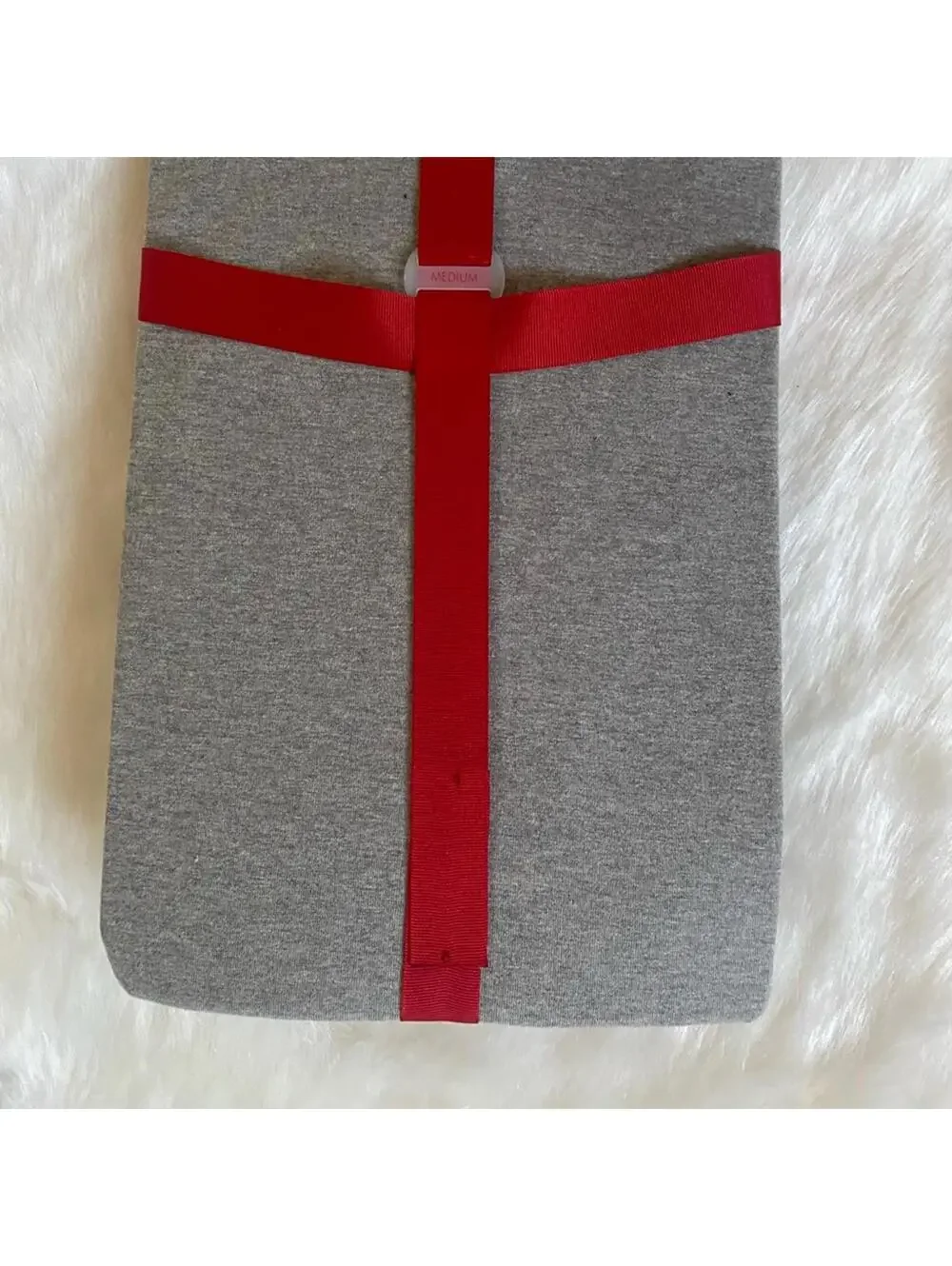 3 Piece Sleep Set with Gray Shirt and Blue Patterned Pants M